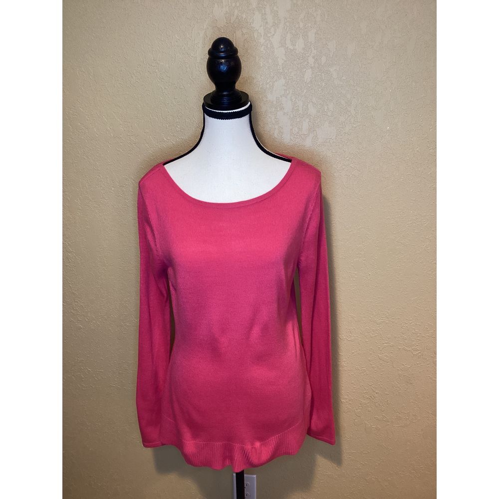 Marled by Reunited Clothing pink boat neck sweater, size medium. Super soft/cozy